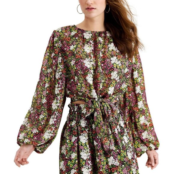 Leyden Dresses & Skirts - NWT LEYDEN Knotted Long-Sleeve Top and Skirt Set